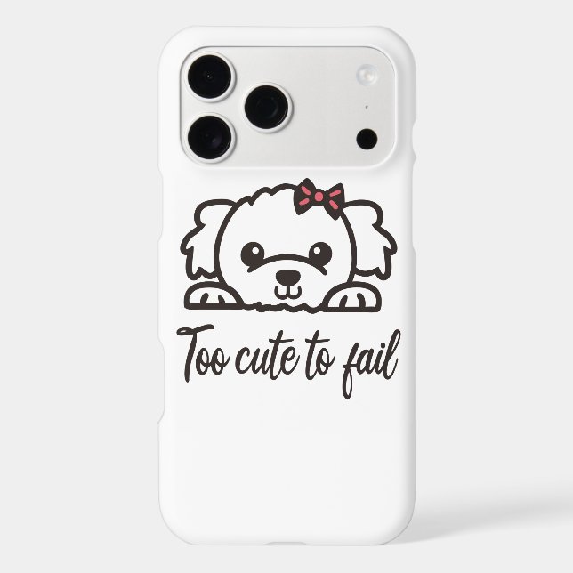 Too cute to fail(4) iphone case (Back)