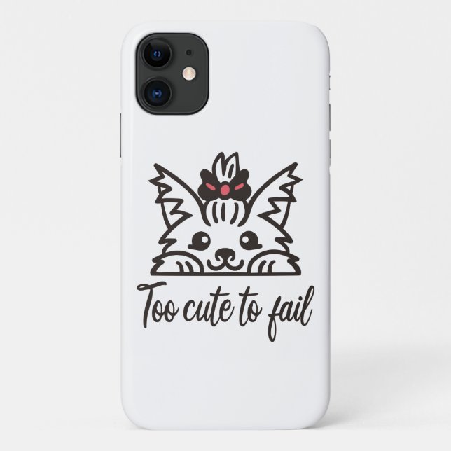 Too cute to fail Case-Mate iPhone case (Back)