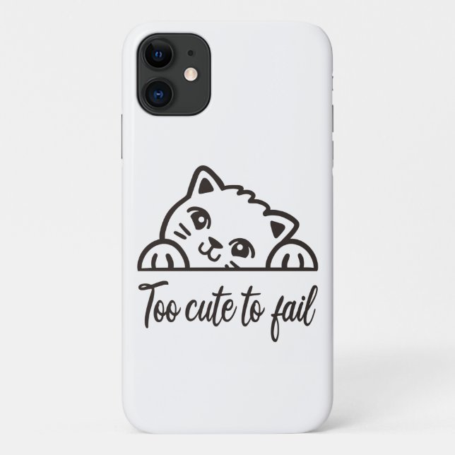 Too cute to fail Case-Mate iPhone case (Back)
