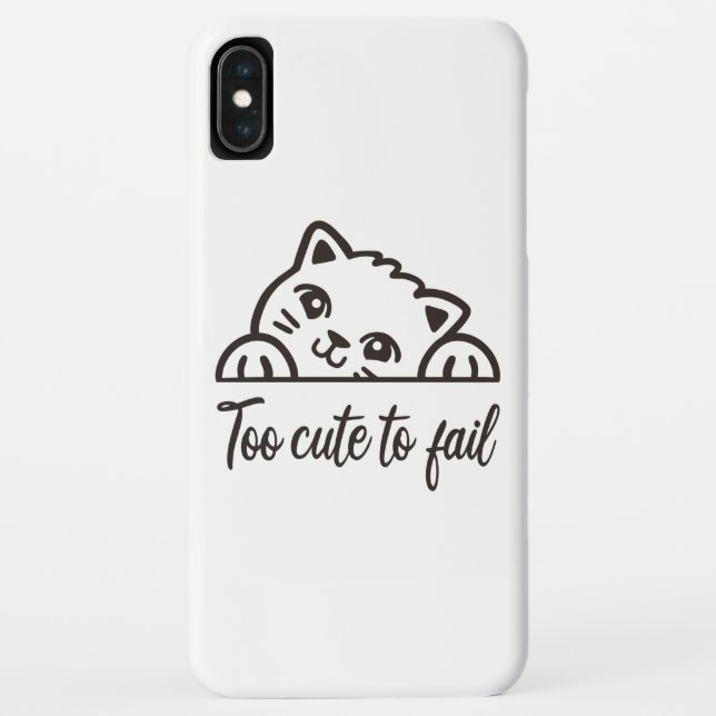 Too cute to fail Case-Mate iPhone case (Back)