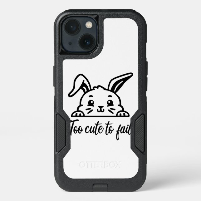 Too cute to fail otterbox iPhone case (Back)