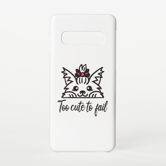 Too cute to fail samsung galaxy case (Back)