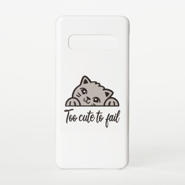 Too cute to fail samsung galaxy case (Back)