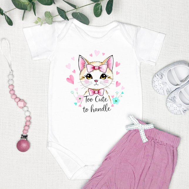 "Too Cute to Handle" Adorable Baby Bodysuit (Creator Uploaded)