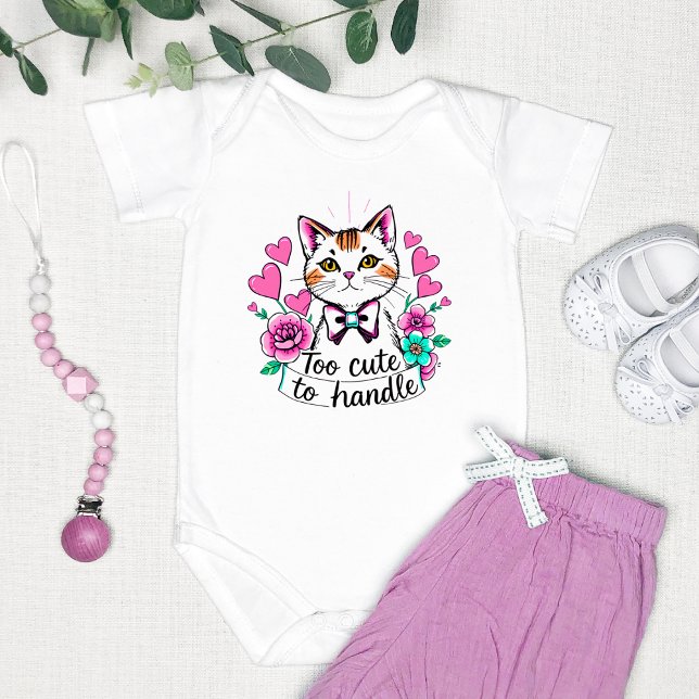 "Too Cute to Handle" Adorable Baby Bodysuit (Creator Uploaded)