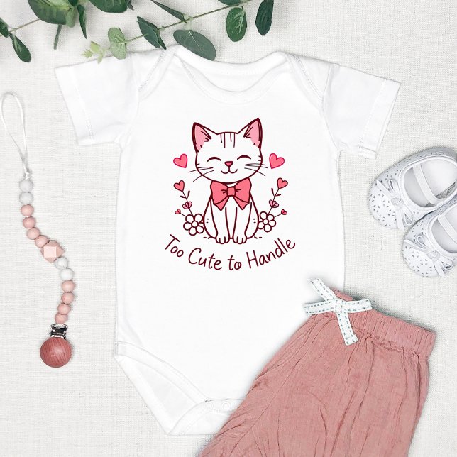 "Too Cute to Handle" Adorable Baby Bodysuit (Creator Uploaded)