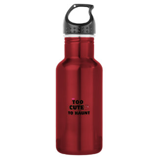 Too Cute To Haunt | Cute Ghost Halloween Aesthetic Stainless Steel Water Bottle