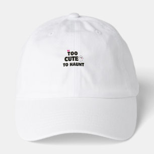 Too Cute To Haunt Cute Ghost Halloween T-Shirt Hat