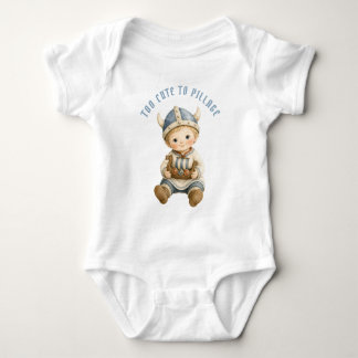Too Cute to Pillage | Viking Baby Bodysuit
