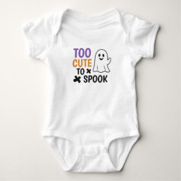 Too Cute To Spook – Cute Halloween Baby Bodysuit