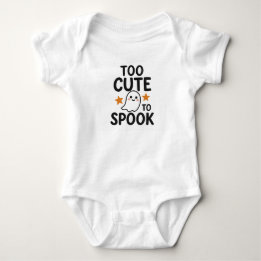 Too Cute To Spook – Cute Halloween Baby Bodysuit