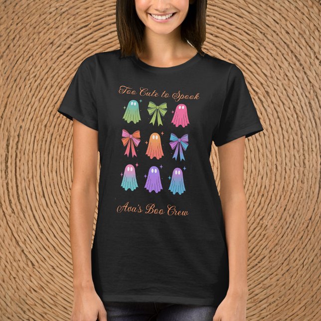 Too Cute to Spook Cute Personalized Spooky Gift T-Shirt (Creator Uploaded)