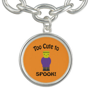 Too Cute To Spook - Frankenstein Charm Bracelet
