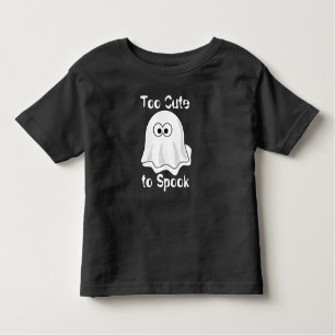 "Too Cute to Spook" Ghost Halloween Toddler T-shirt