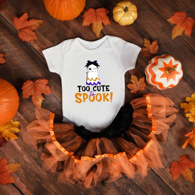 Too Cute To Spook! Halloween Baby Bodysuit (Creator Uploaded)