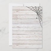 Too Cute to Spook Halloween Baby Shower Invitation (Back)
