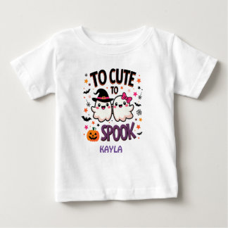 Too Cute to Spook Halloween Ghosts Baby T-Shirt