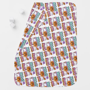 Too Cute to Spook – Kawaii Pastel Halloween Baby Blanket