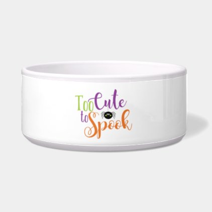 Too Cute To Spook - Large Pet Bowl