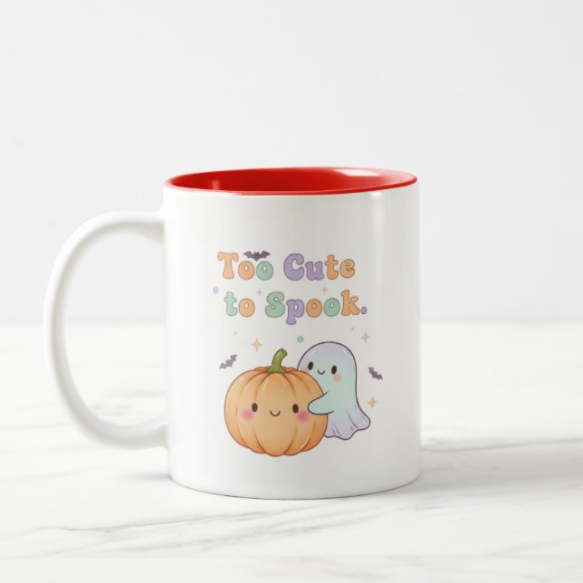 Too Cute to Spook Mug – Halloween Coffee Cup (Left)