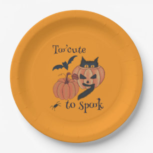 Too cute to spook paper plates