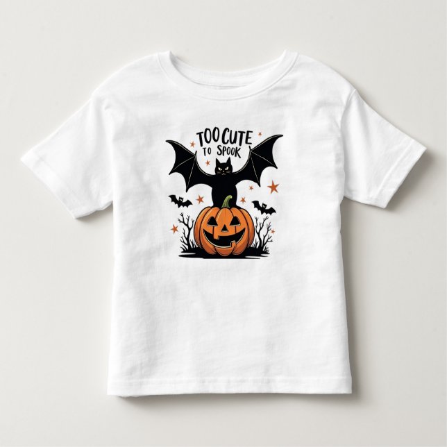 TOO CUTE TO SPOOK TODDLER T-SHIRT (Front)
