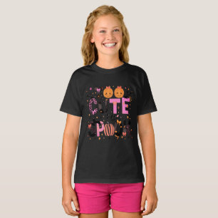 Too Cute To Spook Typography Stylish Halloween T-Shirt