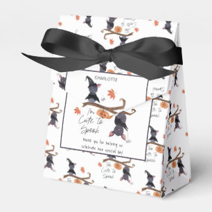 Too Cute to Spook Watercolor Bats Child's Birthday Favor Boxes