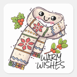 TOO CUTE WARM WISHES Sticker