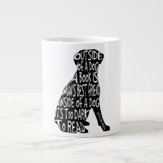 Too Dark to Read Giant Coffee Mug