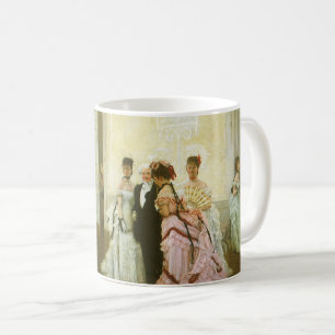 Too Early by James Tissot, Vintage Victorian Art Coffee Mug