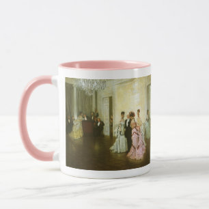 Too Early by James Tissot, Vintage Victorian Art Mug