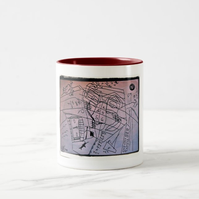 TOO EASY Two-Tone COFFEE MUG (Center)