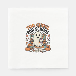 Too Ghoul For School Vintage Ghost Teacher Hallowe Napkins