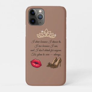 Too Glam To Care – Chic Quote  iPhone 11 Pro Case