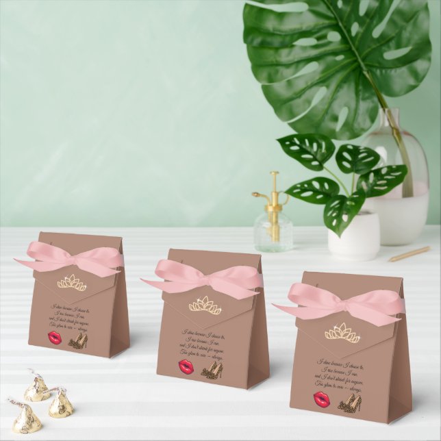 Too Glam To Care – Chic Quote  Favor Boxes (Multiple)