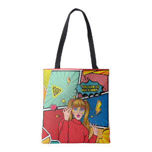 Too glam tote bag