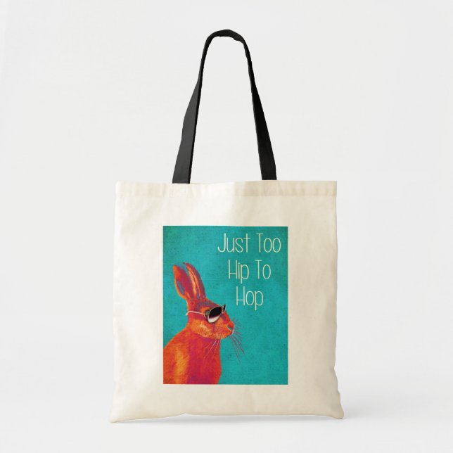 Too Hip To Hop Blue Tote Bag (Front)