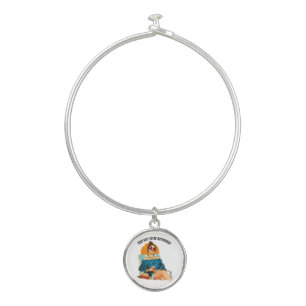 Too Hot To Be Bothered Fun Summer Design Bangle Bracelet