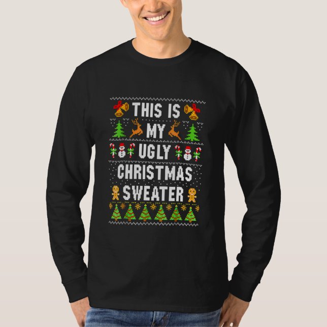 Too Hot Ugly Christmas Sweaters  Xmas Men Women Fa (Front)