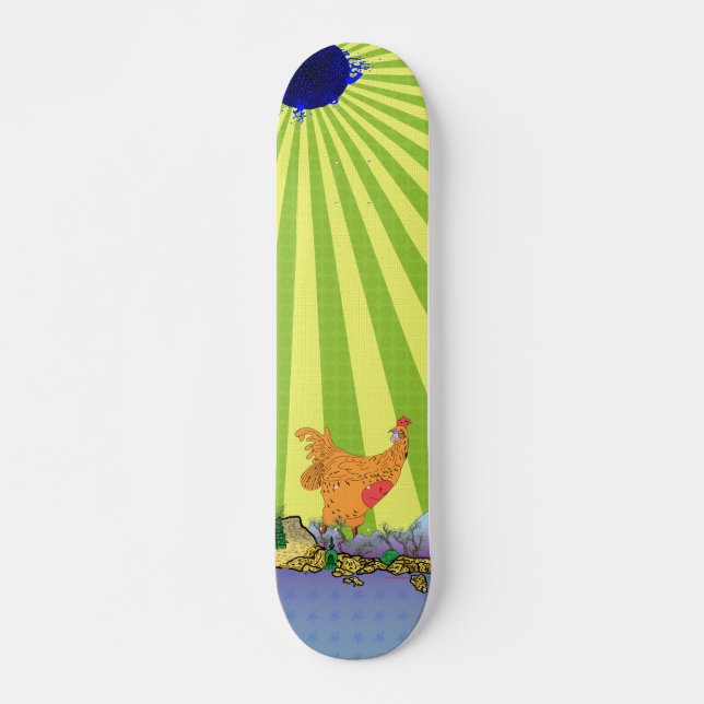 Too Late Skateboard Old School Deck (Front)