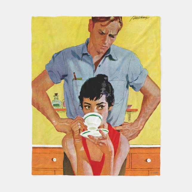 Too Late To Make Up Fleece Blanket (Front)