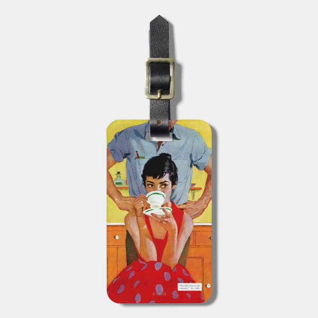 Too Late To Make Up Luggage Tag (Front Vertical)