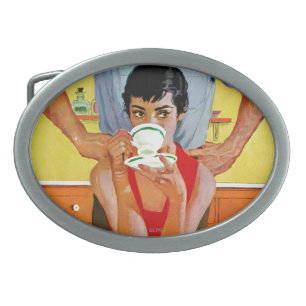 Too Late To Make Up Oval Belt Buckle