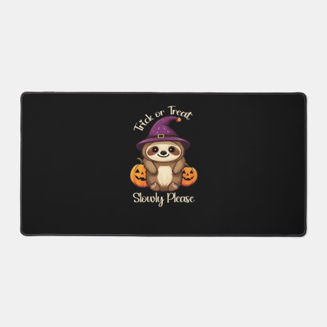 Too Lazy to be Scary Cute Halloween Sloth Classic  Desk Mat (Front)