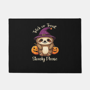 Too Lazy to be Scary Cute Halloween Sloth Classic Doormat