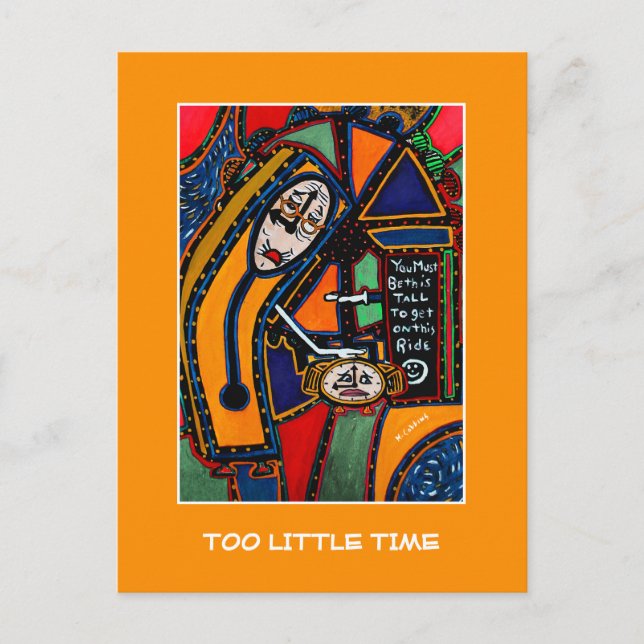 Too Little Time  - Time Pieces Postcard (Front)