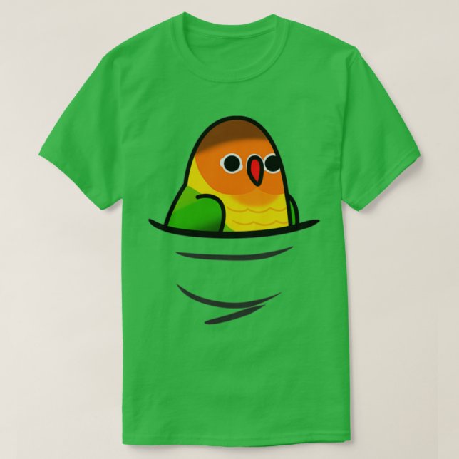 Too Many Birds Fischers Lovebird T-Shirt (Design Front)
