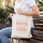 Too Many Books Editable Color Personalized Tote Bag<br><div class="desc">This lovely design can be customized to your favorite color combinations. Makes a great gift! Find stylish stationery and gifts at our shop: www.berryberrysweet.com.</div>