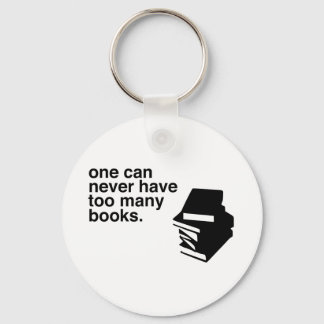too many books keychain